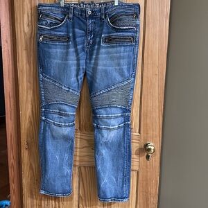Rock Revival Elroy Jeans with Moto Design ~ 42